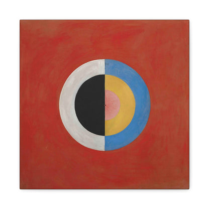 Group IX,SUW, No. 17. The Swan, No. 17 (1914-1915) by  Hilma af Klint / Reproduction Fine Art sur Toile / Large Epaisseur 3.2 cm - 1.25 inch