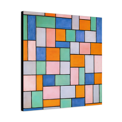 Composition in dissonances (1919) by Theo van Doesburg  / Reproduction Fine Art sur Toile / Epaisseur 3.2 cm - 1.25 inch