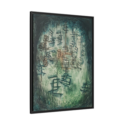 Lichtung E (Clearing E) (1930) by Paul Klee / Toile encadrée sur caisse américaine
