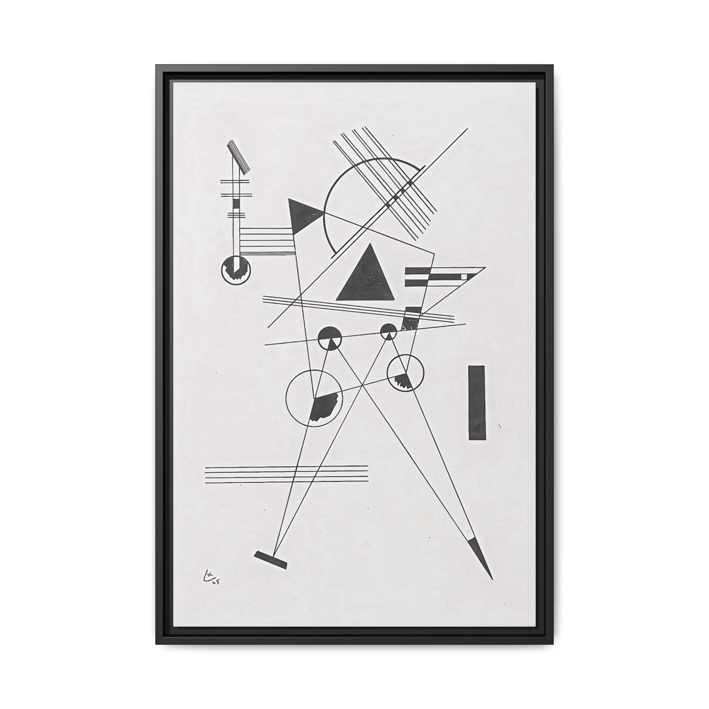 Wassily Kandinsky / Lithographie No. 1 (1925) / Toile encadrée sur caisse américaine