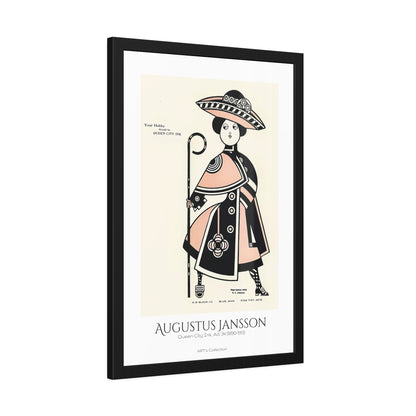 Queen City Ink, Ad. 34 (1890-1913) by Augustus Jansson  / Affiche Encadrée série ART's Collection