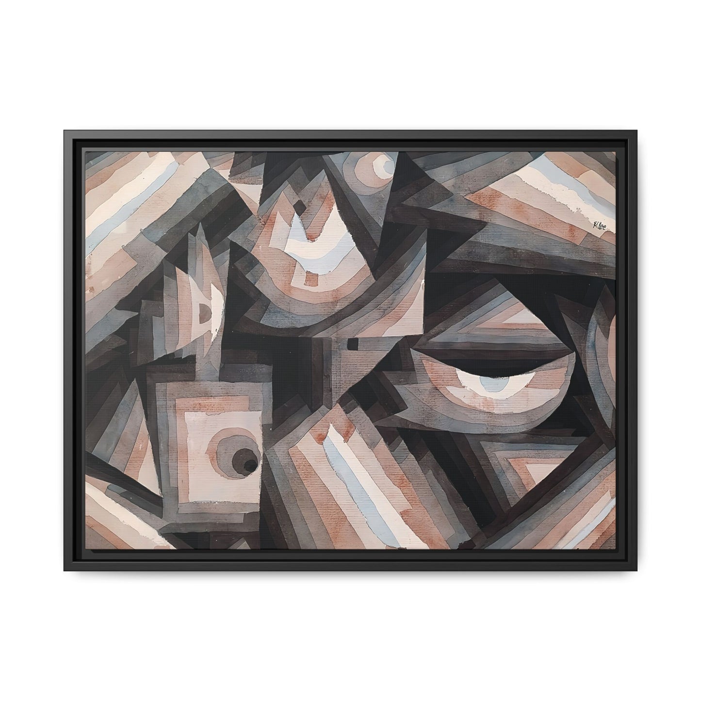 Crystal gradation (1922) by Paul Klee / Toile encadrée sur caisse américaine