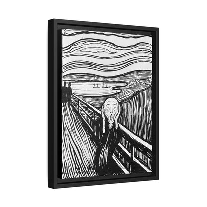 The Scream (1895) by Edvard Munch  / Toile encadrée sur caisse américaine