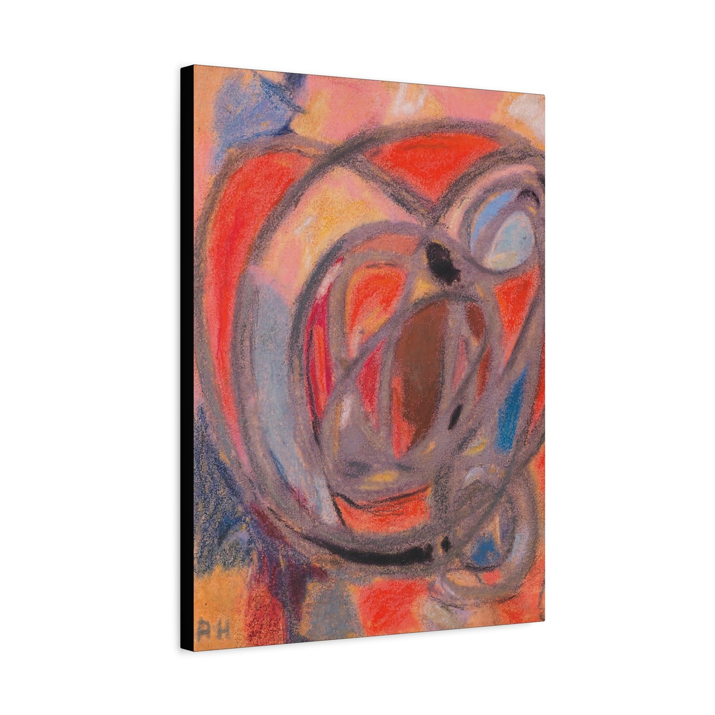 Komposition Rund- und Ovalformen (Ca. 1930) by Adolf Hölzel / Reproduction Fine Art sur Toile /  Epaisseur 3.2 cm - 1.25 inch