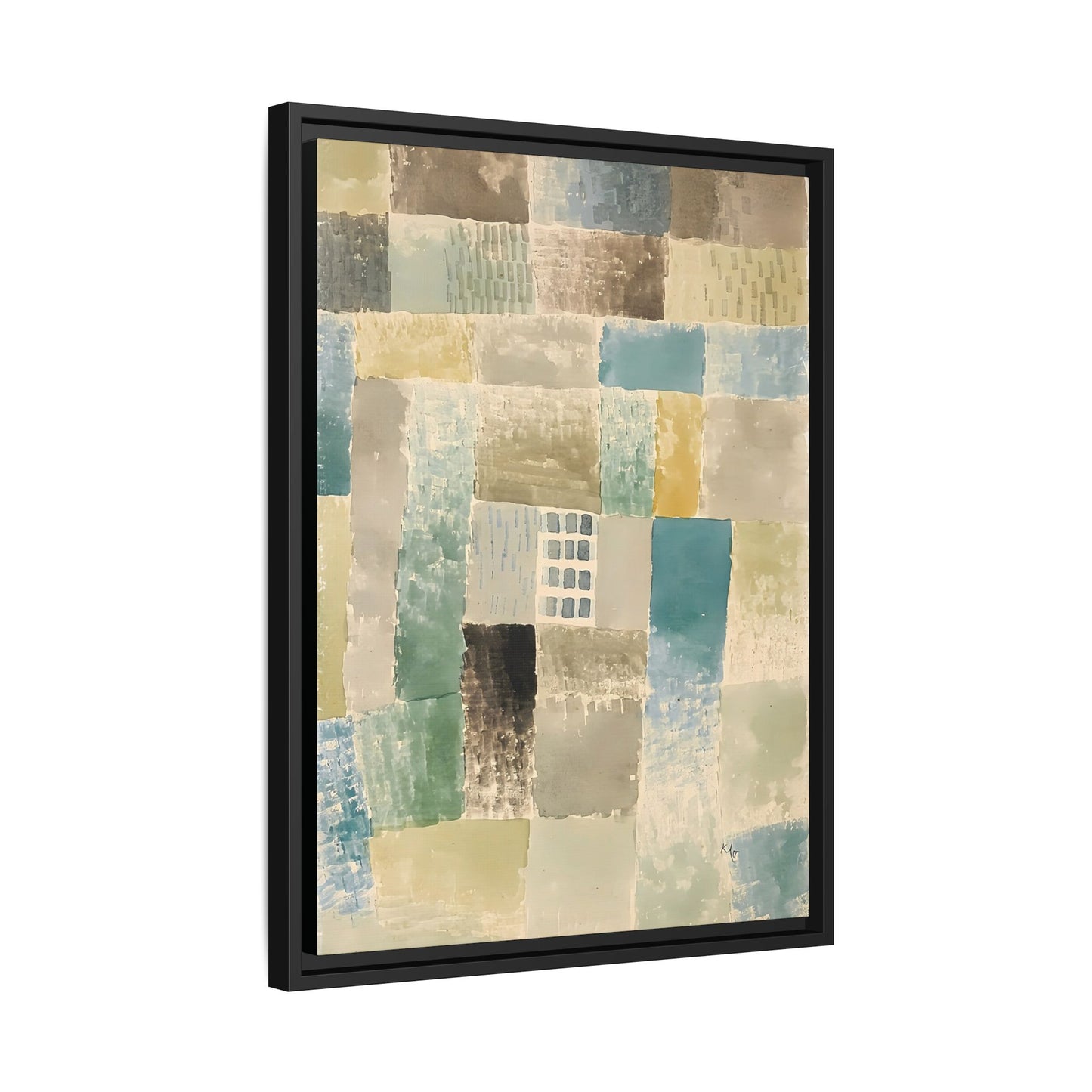 First house of a settlement (1926) by Paul Klee / Toile encadrée sur caisse américaine