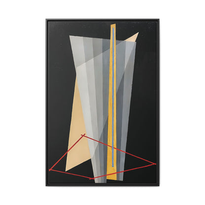 Construction (1922) by László Moholy-Nagy  / Toile encadrée sur caisse américaine