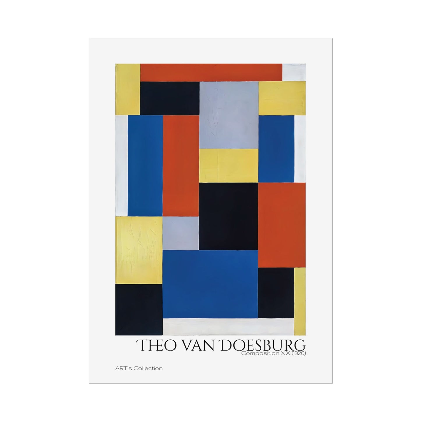 Composition XX (1920) by Theo van Doesburg  / Affiche imprimée - Série ART's Collection