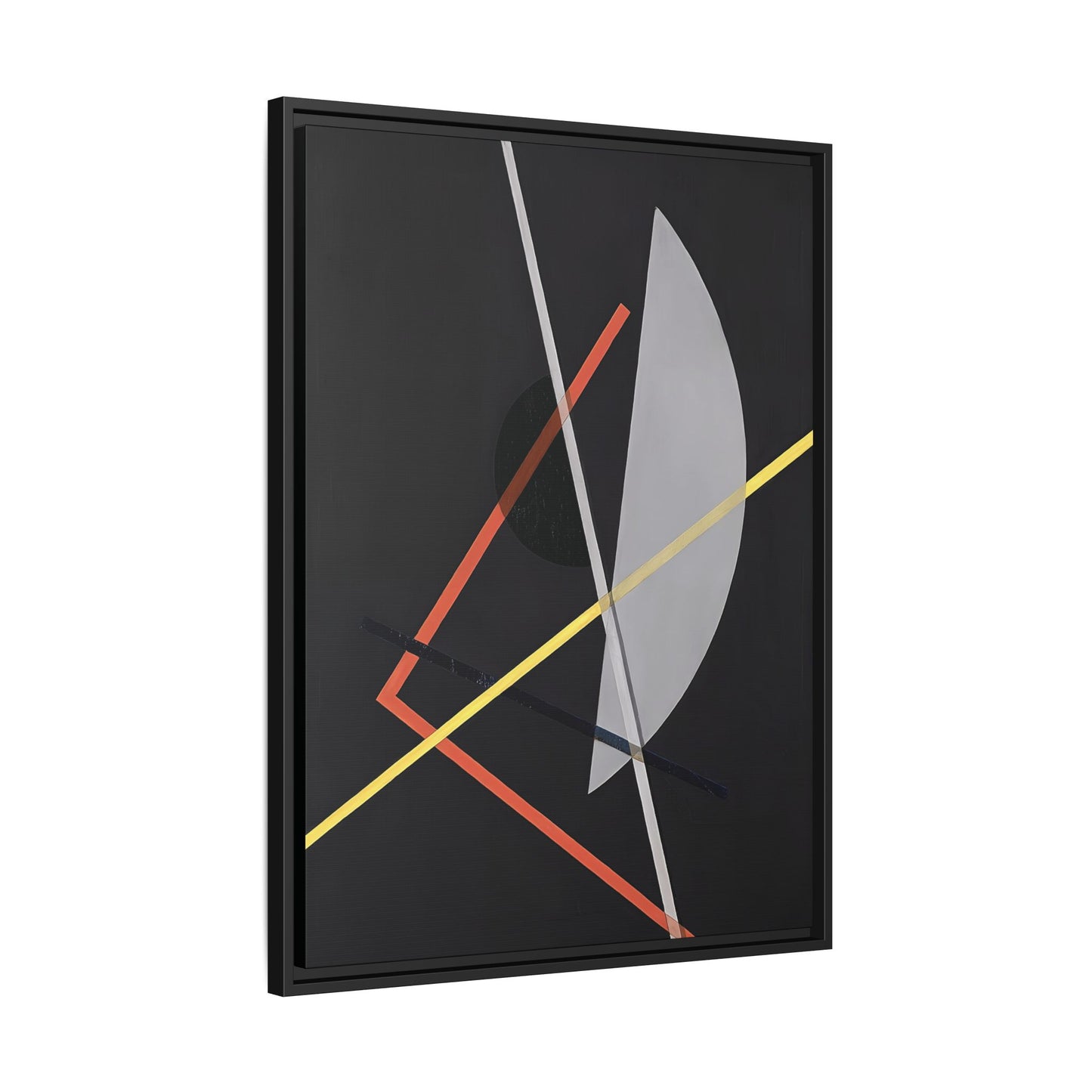E IV - Konstruktion VII (ca 1922) by László Moholy-Nagy  / Toile encadrée sur caisse américaine