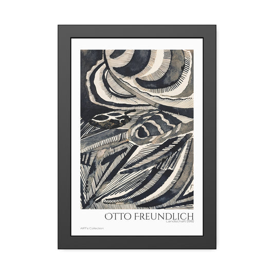 Landschaft (1918) by Otto Freundlich  / Affiche Encadrée série ART's Collection