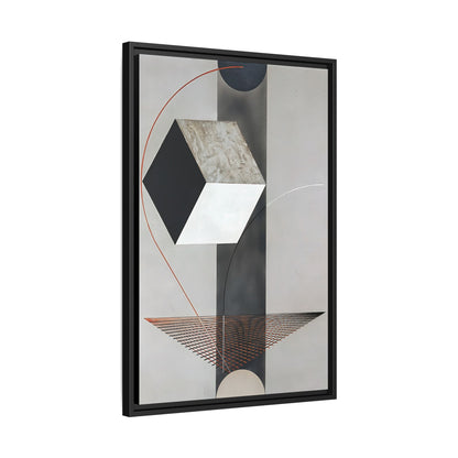 Proun 99 (ca. 1923-1925) by El Lissitzky / Toile encadrée sur caisse américaine