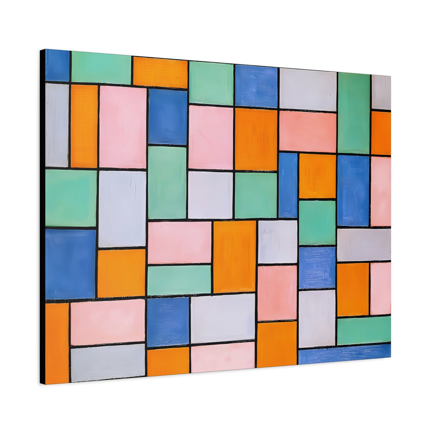 Composition in dissonances (1919) by Theo van Doesburg  / Reproduction Fine Art sur Toile / Epaisseur 3.2 cm - 1.25 inch