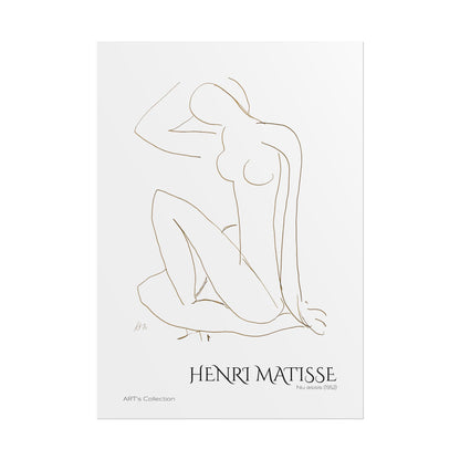 Nu assis (1952) by Henri Matisse / Affiche imprimée - Série ART's Collection