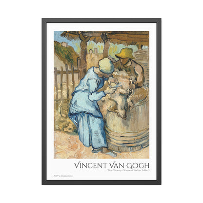 The Sheep-Shearer (After Millet) by Vincent Van Gogh / Affiche Encadrée série ART's Collection