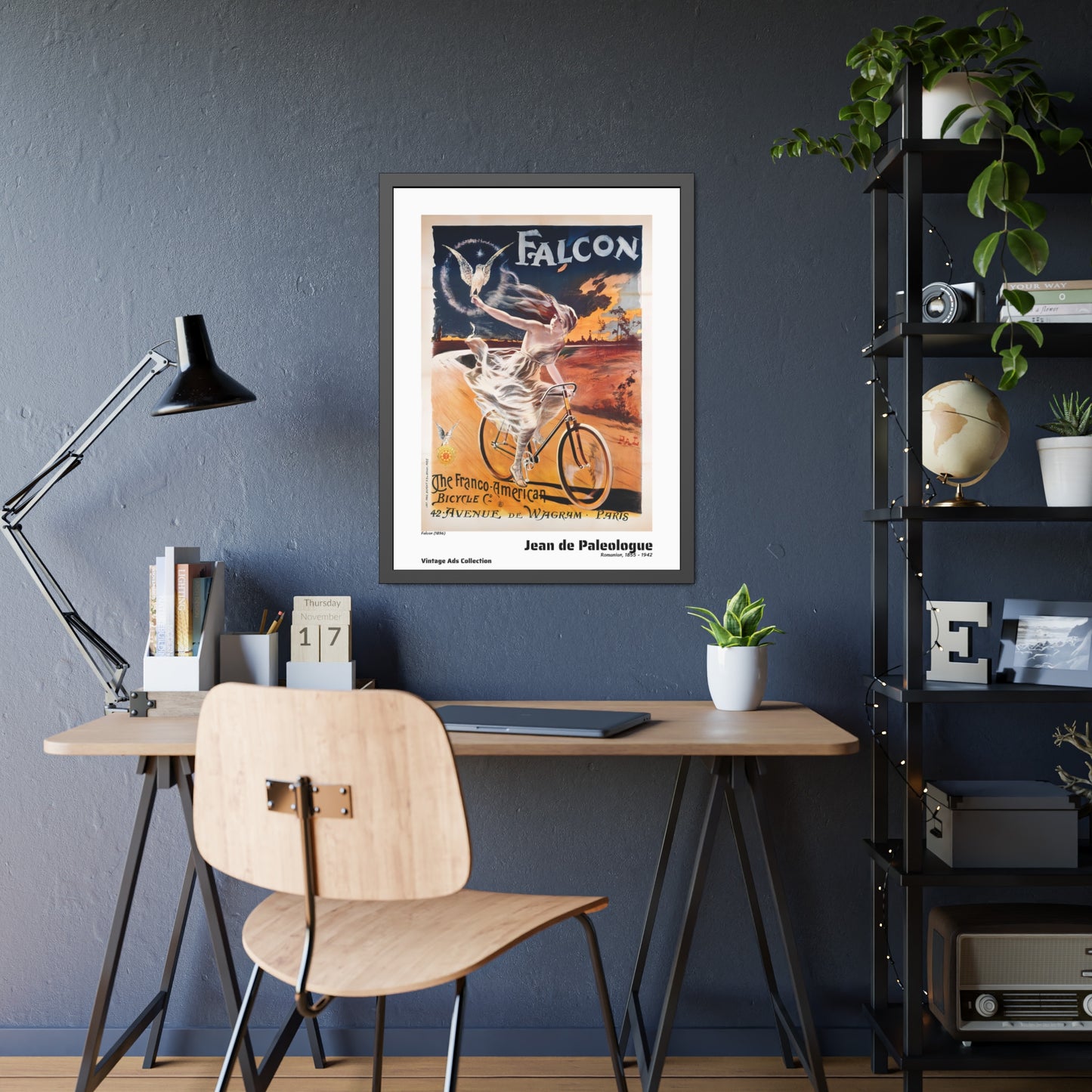 Falcon (1896) by Jean de Paleologue / Affiche Encadrée Série Vintage Ads Collection