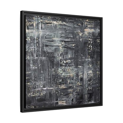Tableau Intemporel Ardoise Doré "Série Sign Collections" / Toile encadrée sur caisse américaine