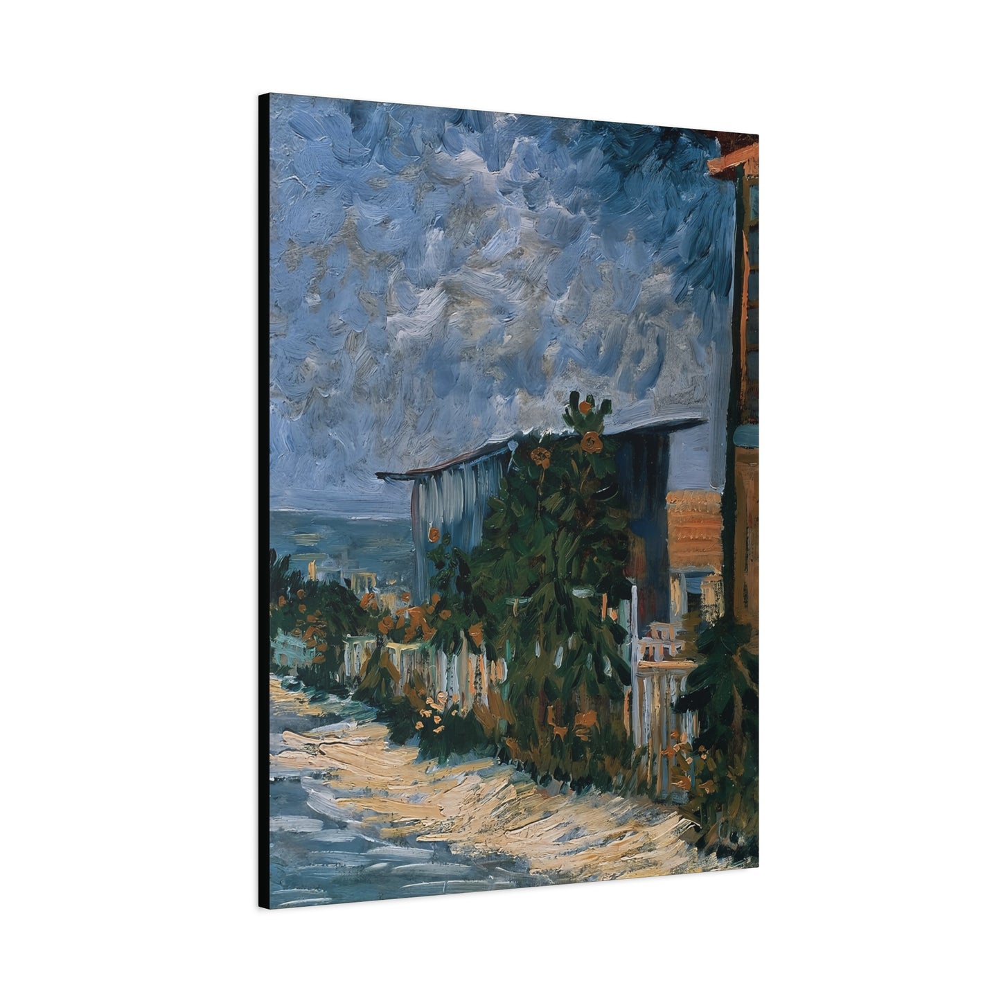 Shelter on Montmartre (1887) by Vincent van Gogh  / Reproduction Fine Art sur Toile / Epaisseur 3,2cm - 1'25 po