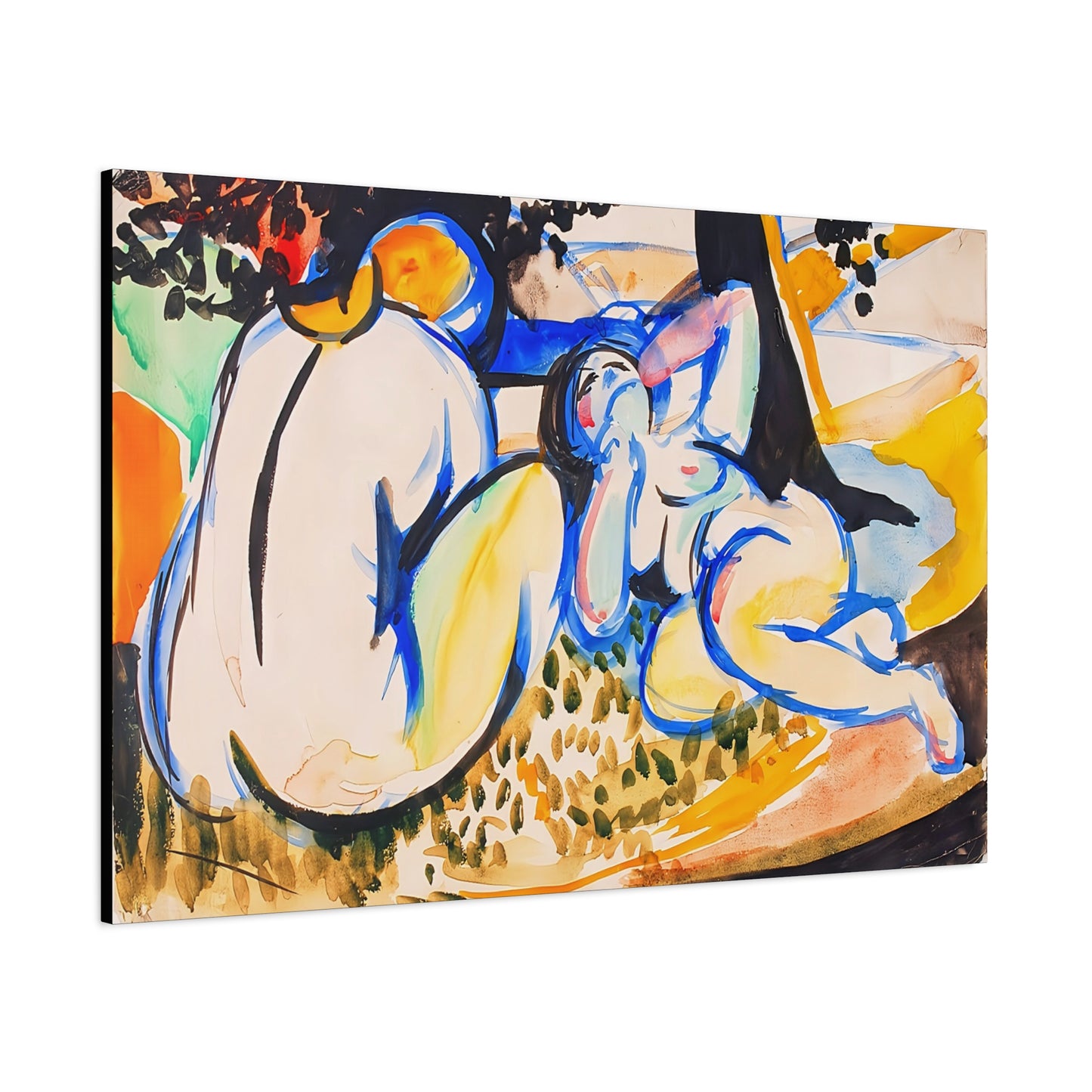 Nudes (1915-1918) by Henry Lyman Saÿen  / Reproduction Fine Art sur Toile / Flanc Large Epaisseur 3.2 cm - 1.25 inch