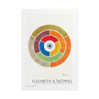 Disc Showing Primary, Secondary and Tertiary Colors (ca 1900) by Elizabeth A. Nedwill / Affiche imprimée - Série ART's Collection