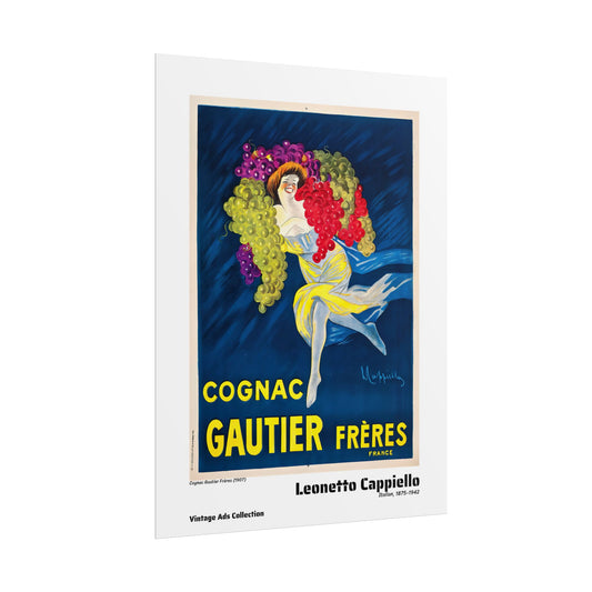 Cognac Gautier Frères (1907) by Leonetto Cappiello / Affiche imprimée - Série Vintage Ads Collection