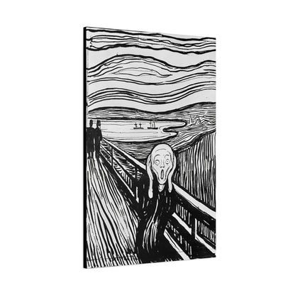 The Scream (1895) by Edvard Munch / Reproduction Fine Art sur Toile / Epaisseur 3,2cm - 1'25 po