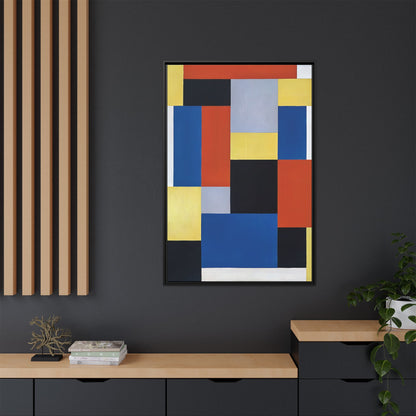 Composition XX 1920 by Theo van Doesburg  / Toile encadrée sur caisse américaine
