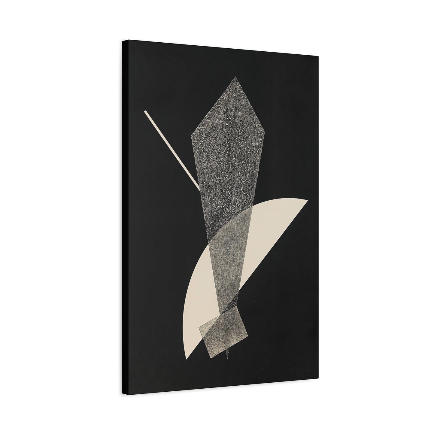 Konstruktion V (1923) by László Moholy-Nagy  / Reproduction Fine Art sur Toile /  Epaisseur 3.2 cm - 1.25 inch
