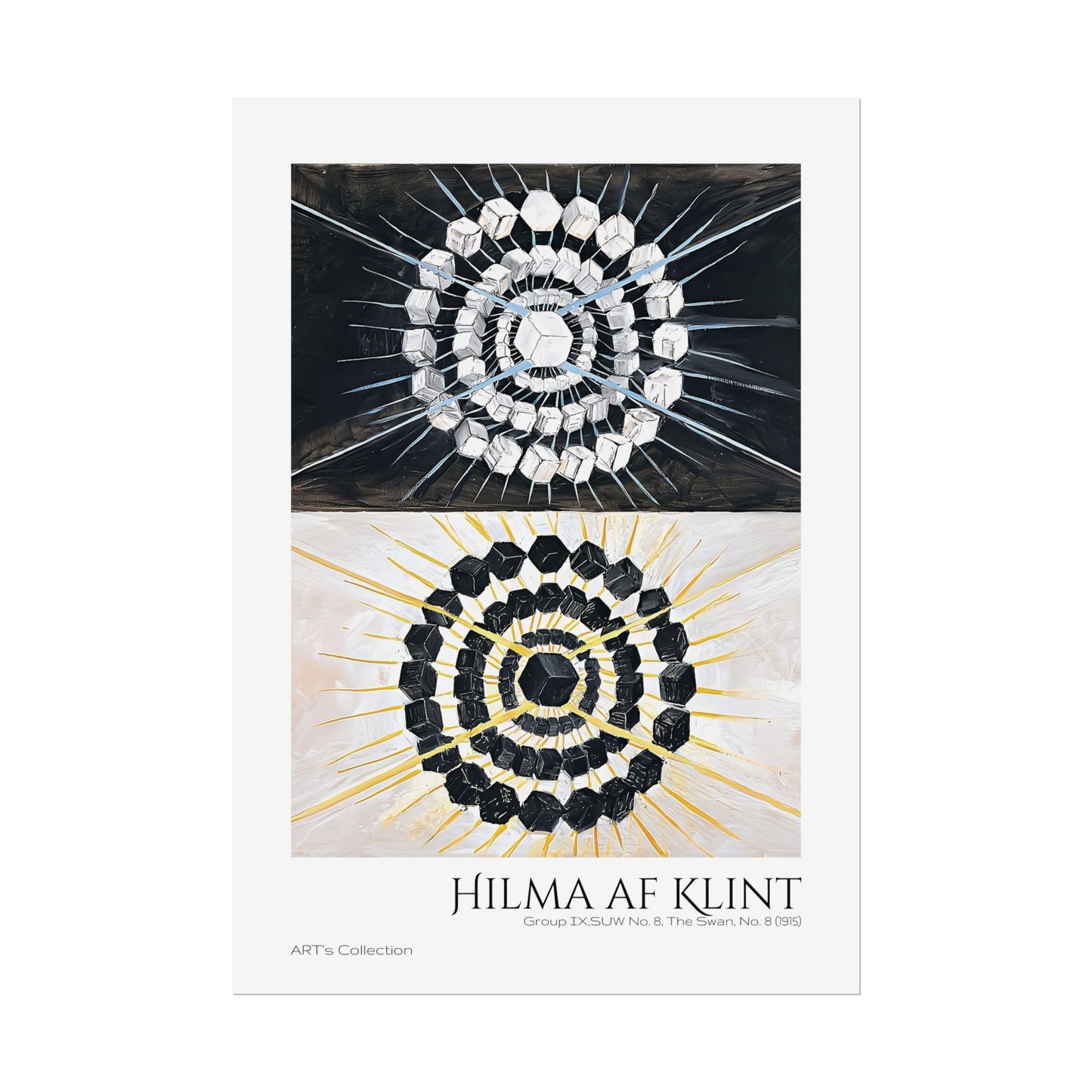 Group IX,SUW No. 8, The Swan (1915) by Hilma af Klint  / Affiche imprimée - Série ART's Collection