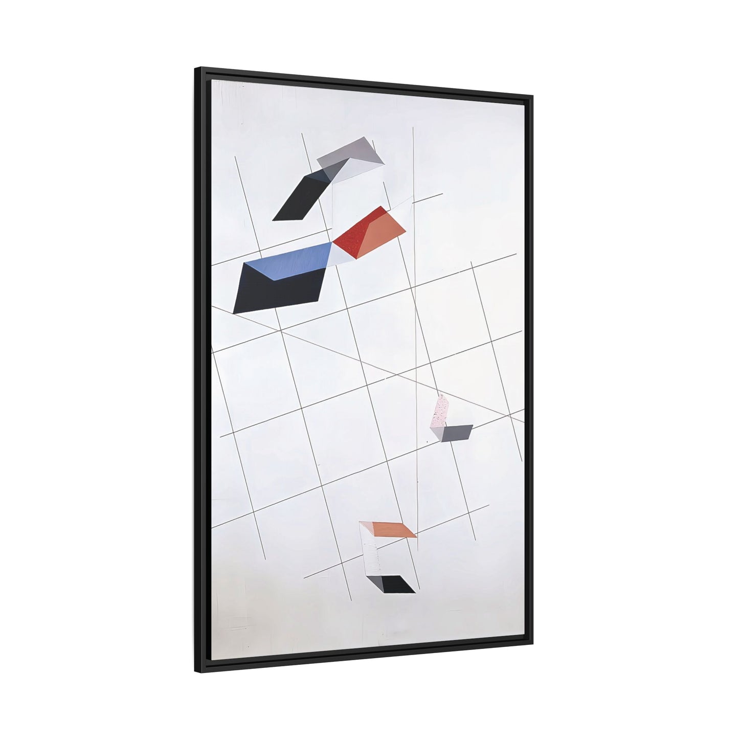 L IV (1936) by László Moholy-Nagy  / Toile encadrée sur caisse américaine