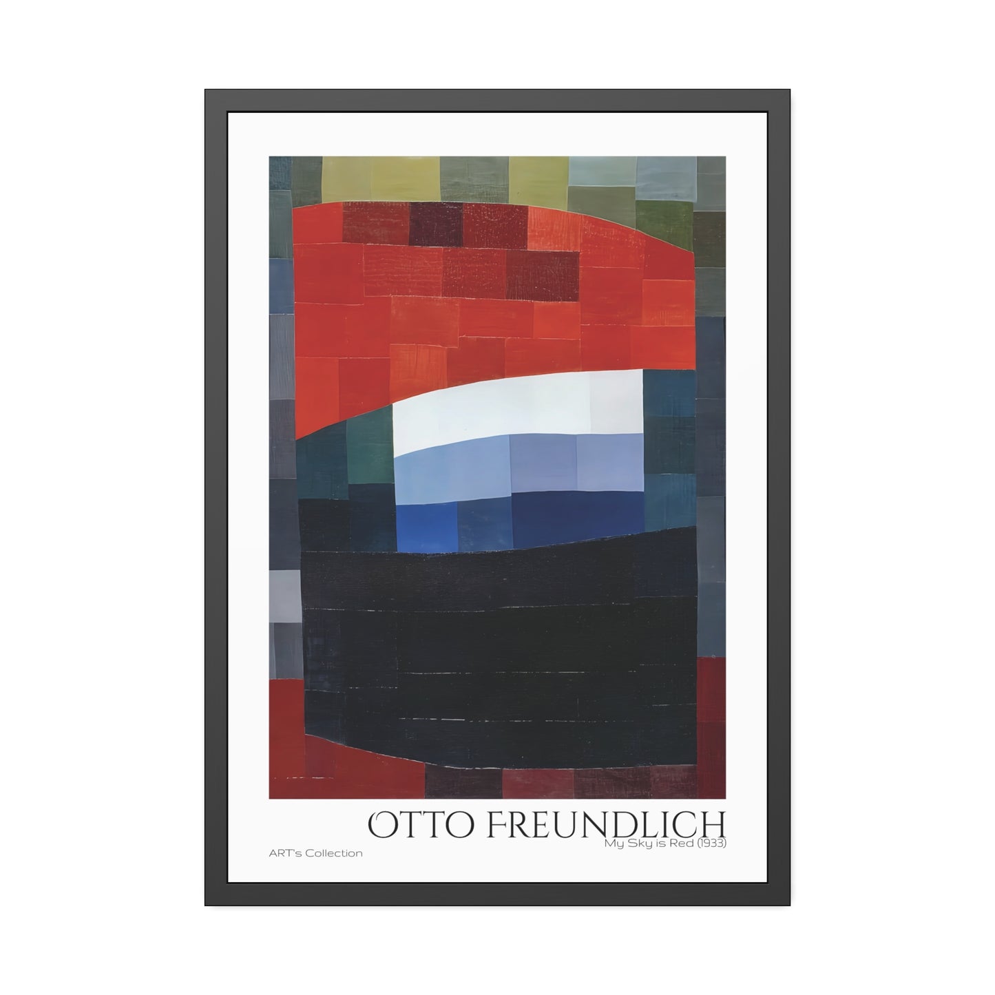 My Sky is Red (1933) by Otto Freundlich  / Affiche Encadrée série ART's Collection