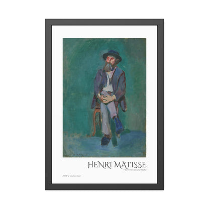 Homme assis (1900) by Henri Matisse  / Affiche Encadrée série ART's Collection