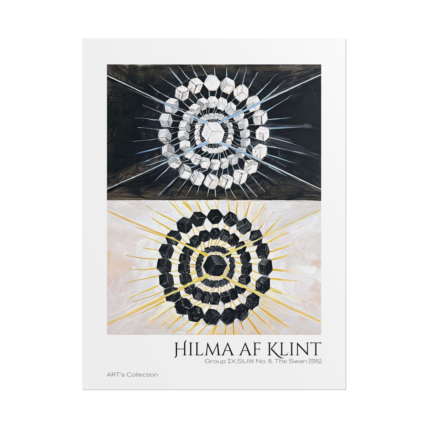 Group IX,SUW No. 8, The Swan (1915) by Hilma af Klint  / Affiche imprimée - Série ART's Collection