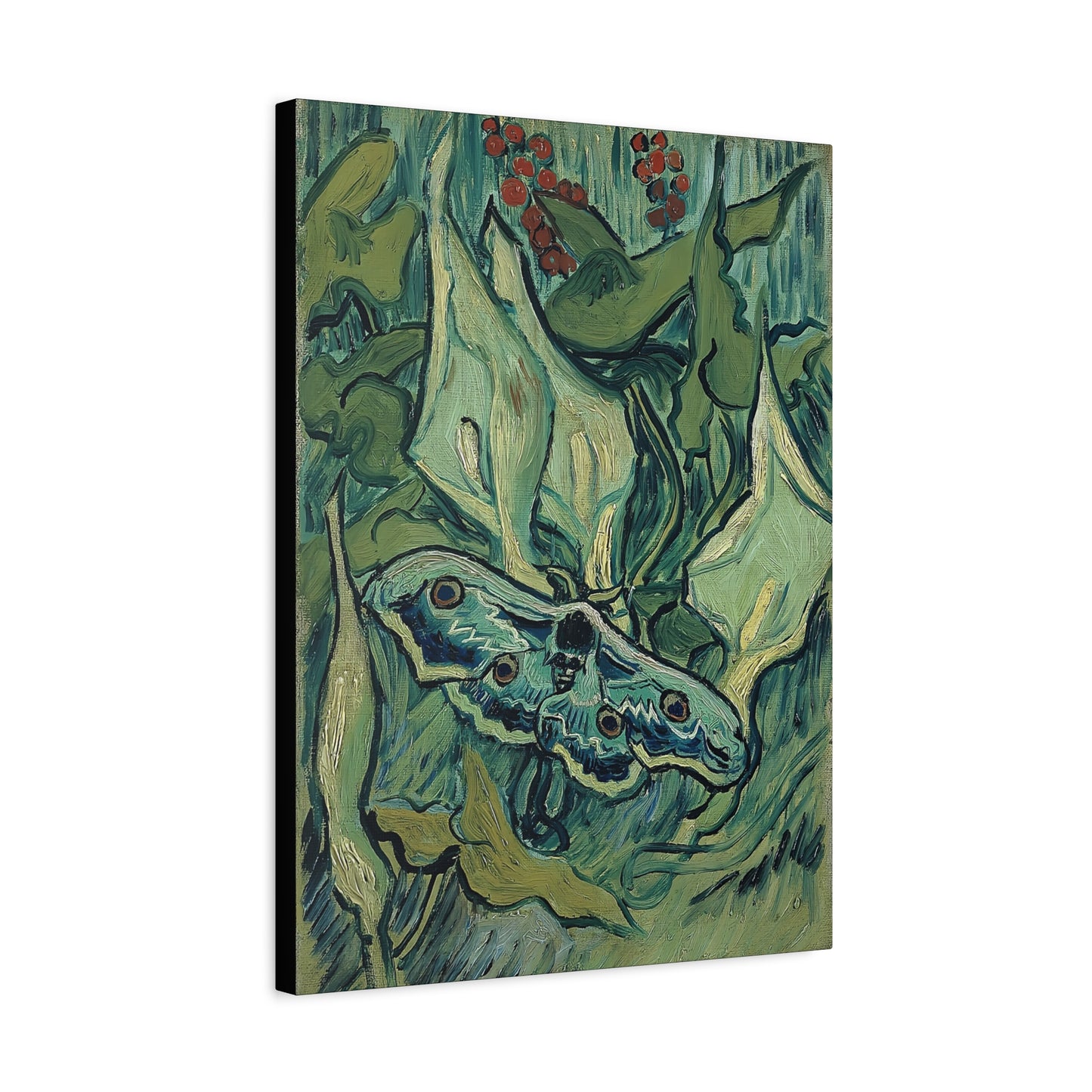Emperor moth (1889) by Vincent van Gogh  / Reproduction Fine Art sur Toile / Epaisseur 3,2cm - 1'25 po