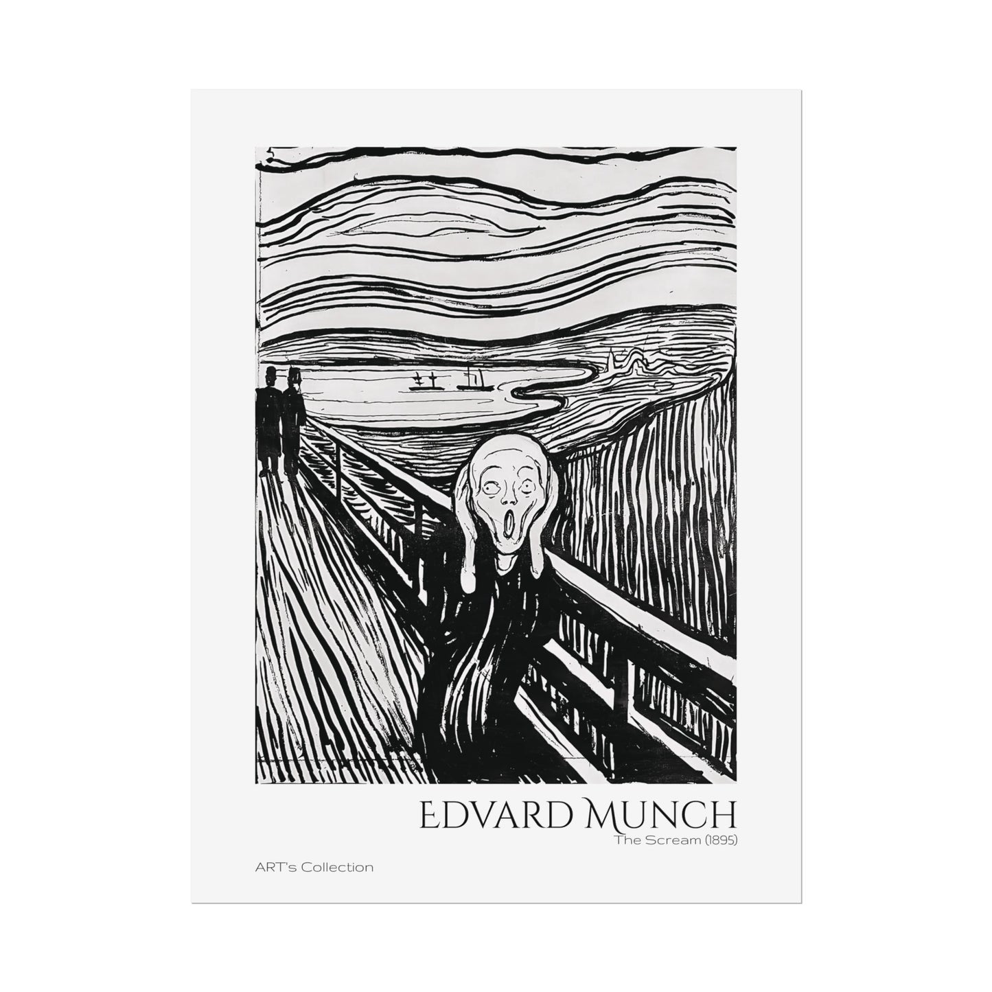 The Scream (1895) by Edvard Munch / Affiche imprimée - Série ART's Collection