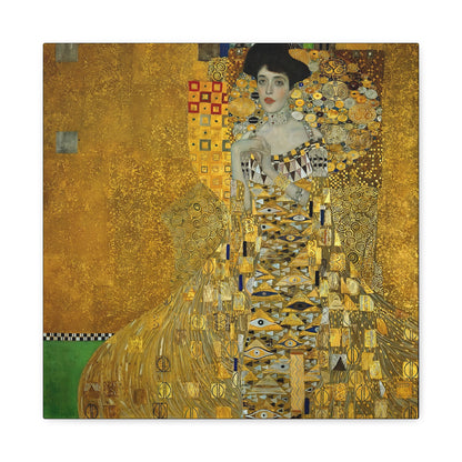 Portrait of Adele Bloch-Bauer I (1907) by Gustav Klimt / Reproduction Fine Art sur Toile / Flanc Large Epaisseur 3.2 cm - 1.25 inch