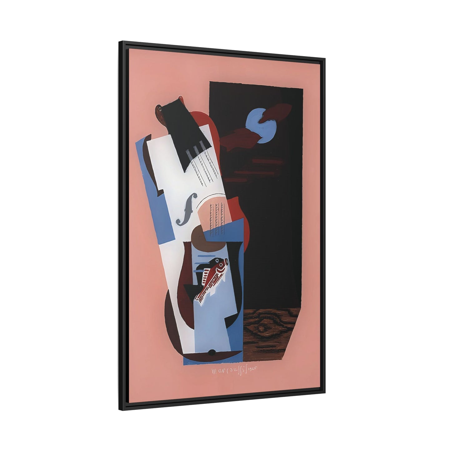 Fish (1926) by Louis Marcoussis / Toile encadrée sur caisse américaine