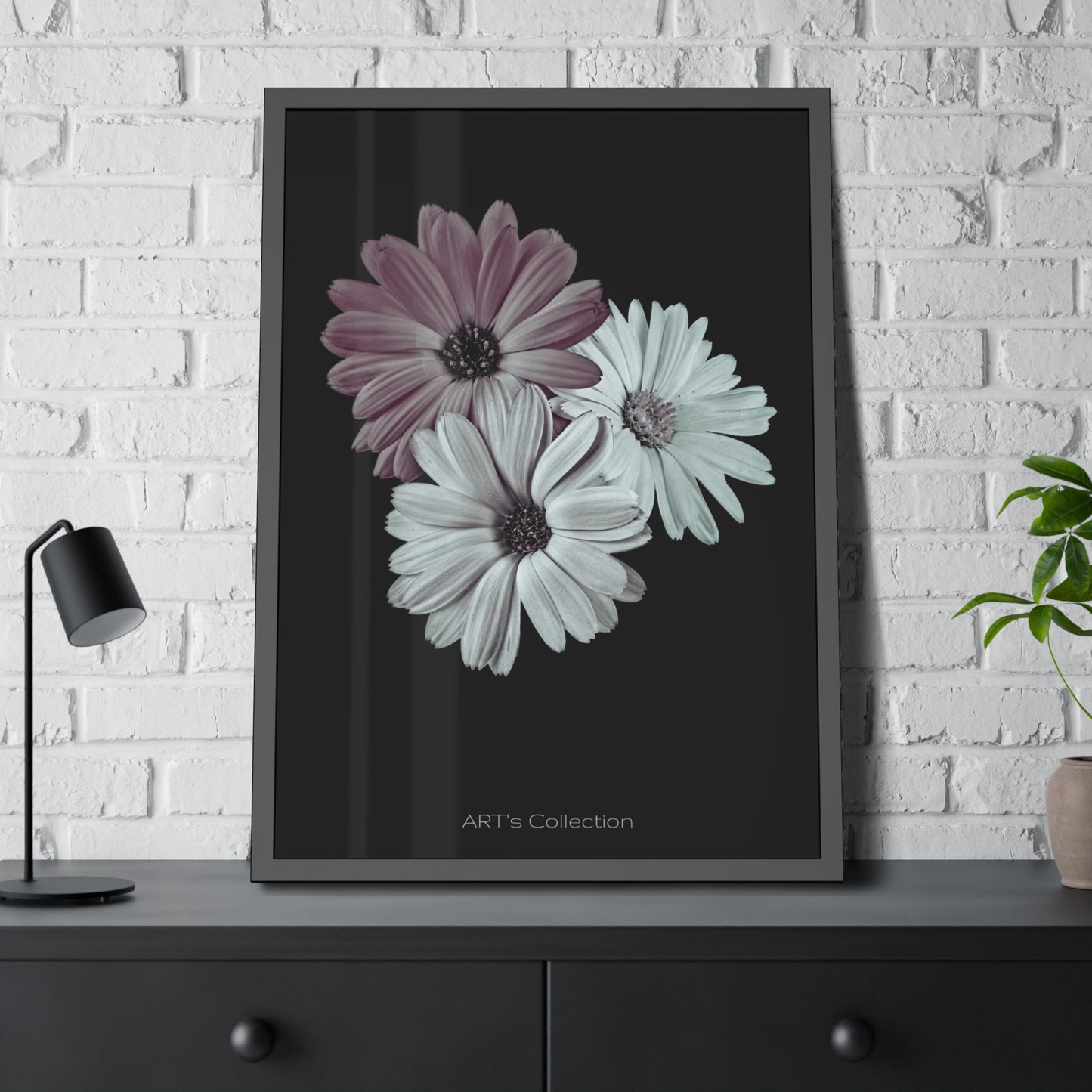 Collection Signature "FLORAL Numéro 5" sur Affiche Encadrée série ART's Collection