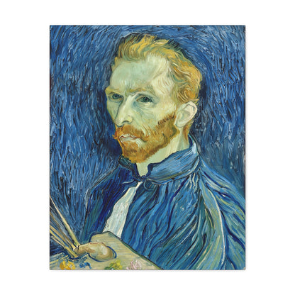 Self-Portrait (1889) by Vincent van Gogh  / Reproduction Fine Art sur Toile / Epaisseur 3,2cm - 1'25 po