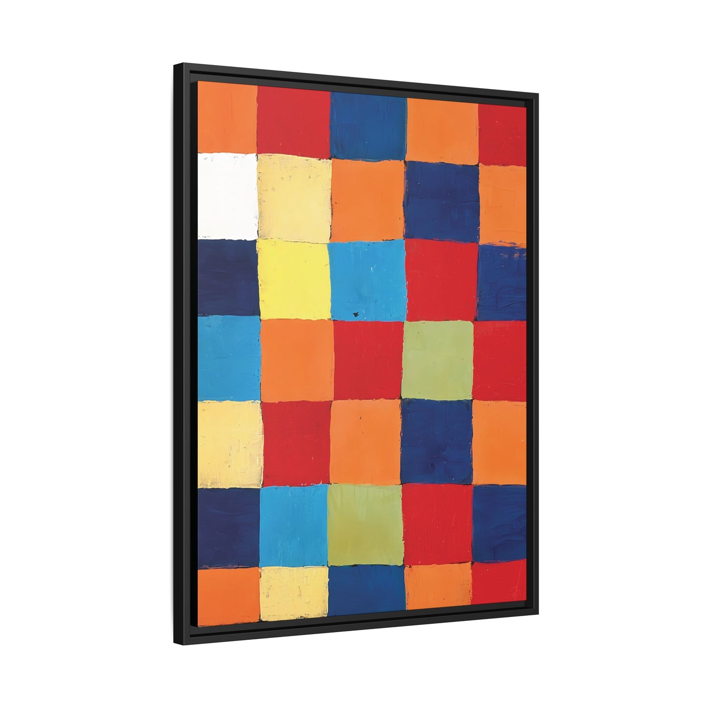 Color chart Qu1 (1930) by Paul Klee / Toile encadrée sur caisse américaine