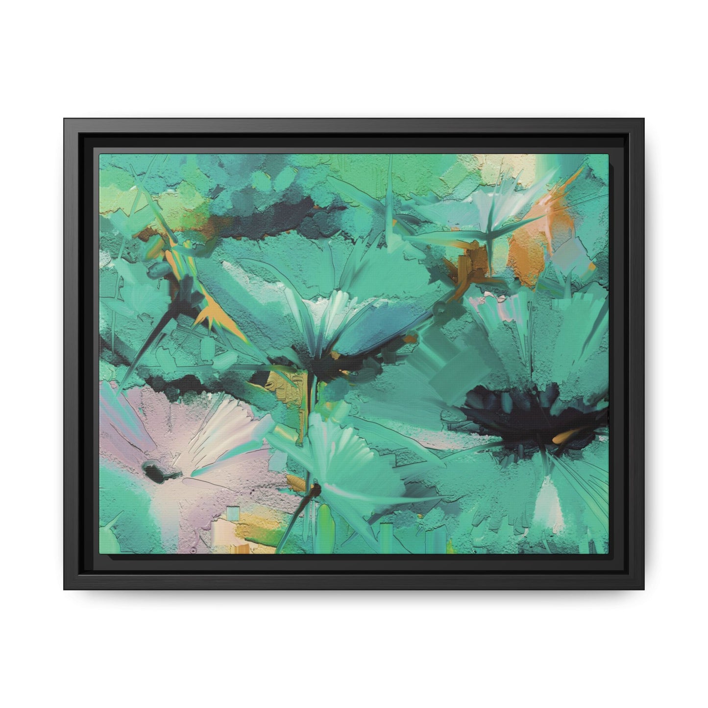 Tableau Floral Mers du Sud "Série Sign Collections" / Toile encadrée sur caisse américaine