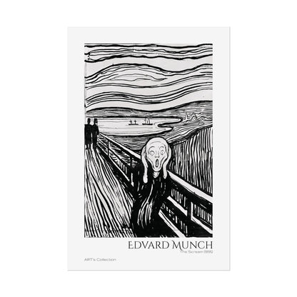 The Scream (1895) by Edvard Munch / Affiche imprimée - Série ART's Collection