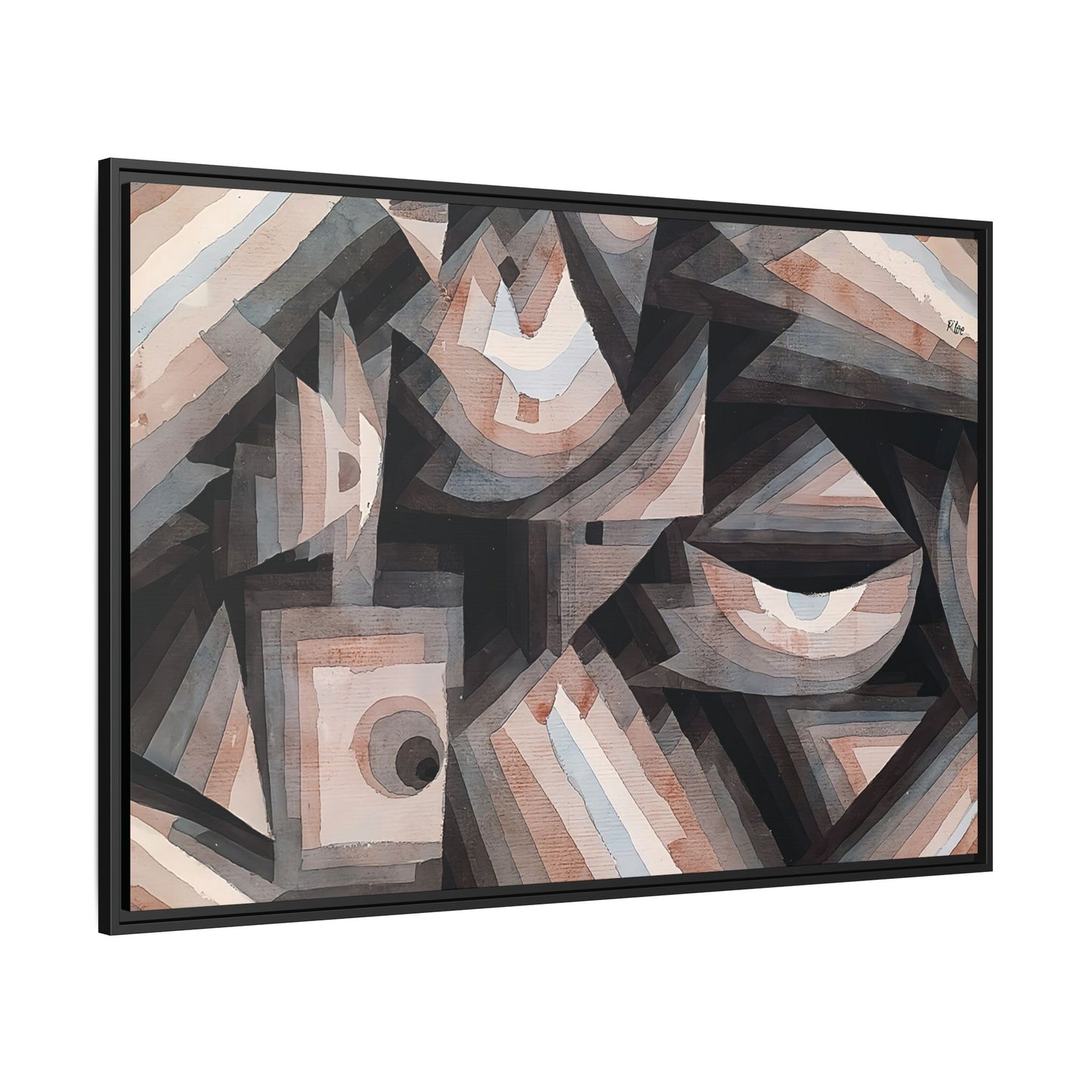 Crystal gradation (1922) by Paul Klee / Toile encadrée sur caisse américaine