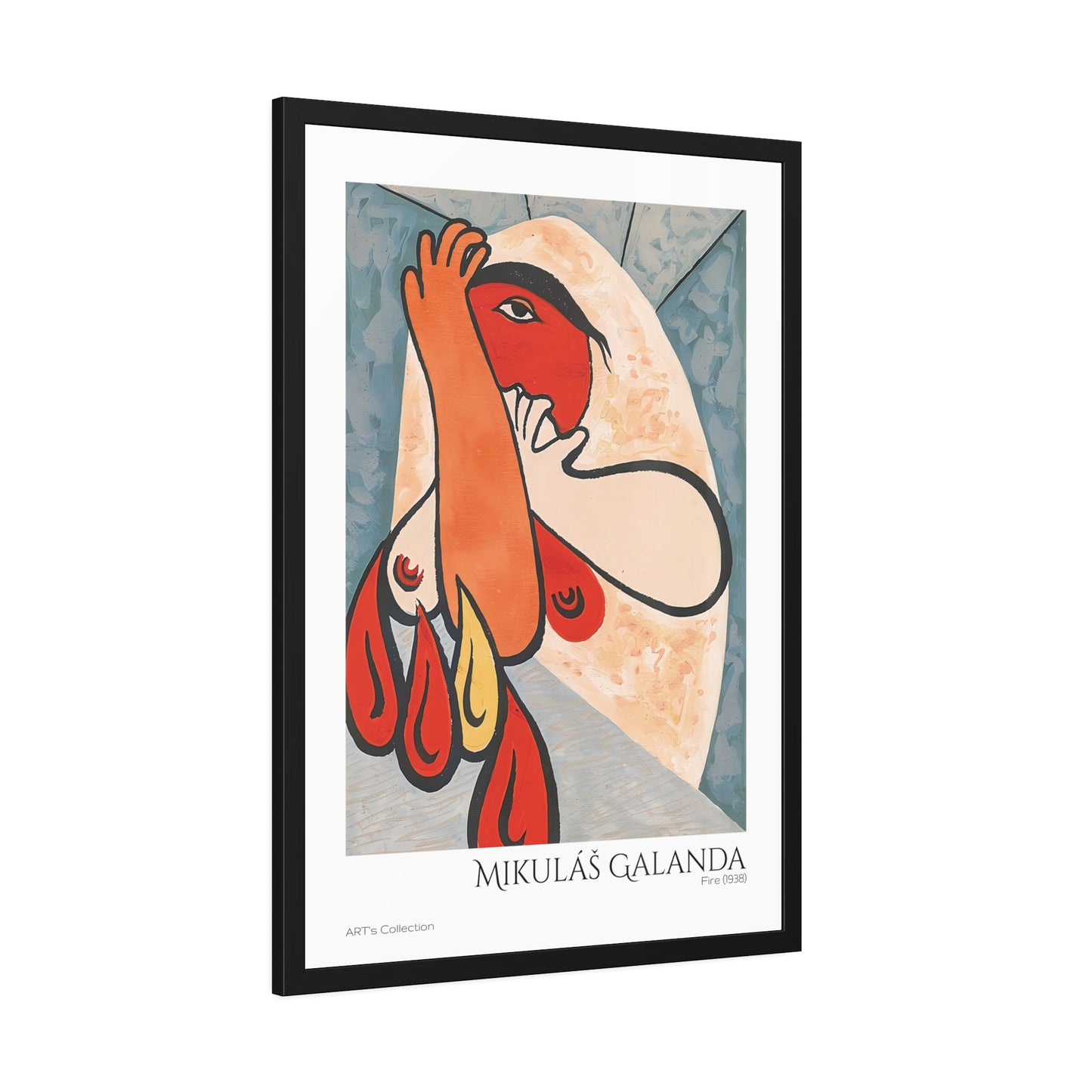 Fire (1938) by Mikulás Galanda / Affiche Encadrée série ART's Collection