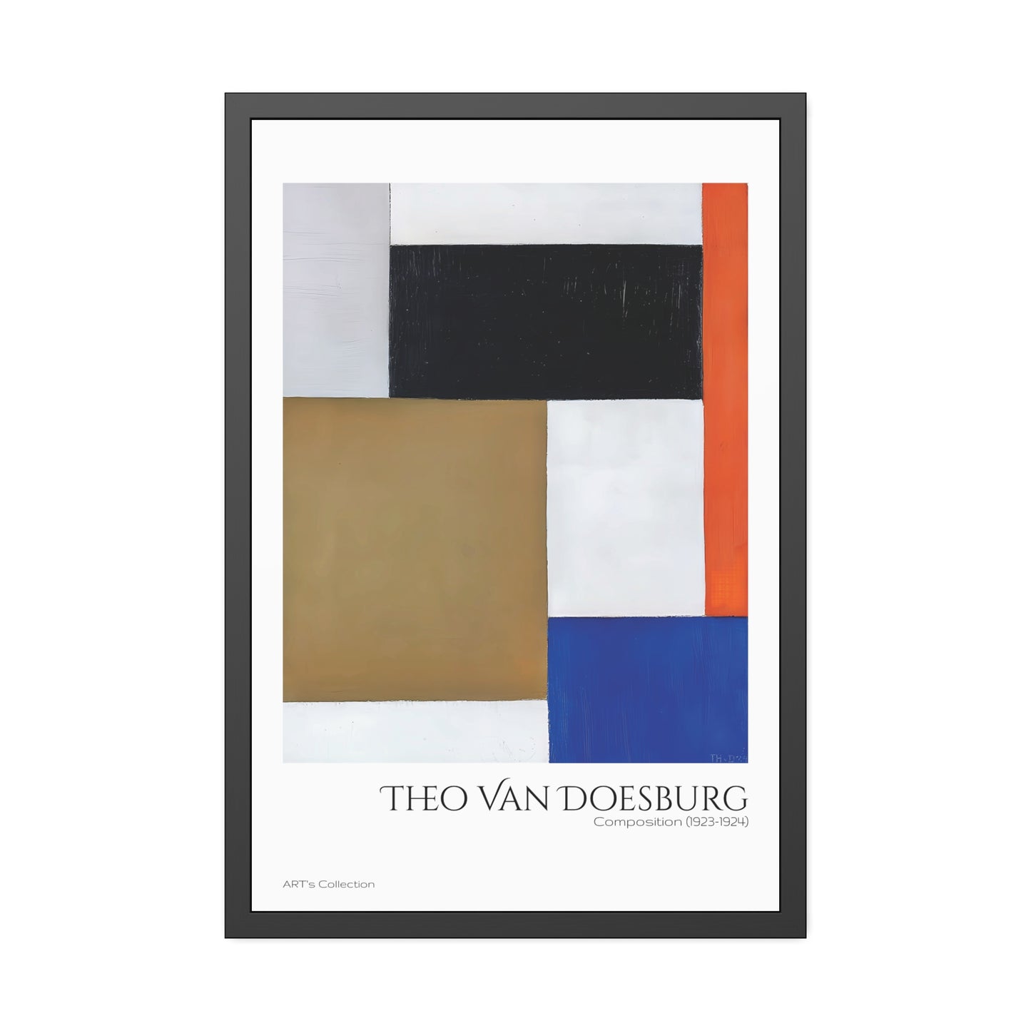 Composition (1923-1924) by Theo Van Doesburg / Affiche Encadrée série ART's Collection