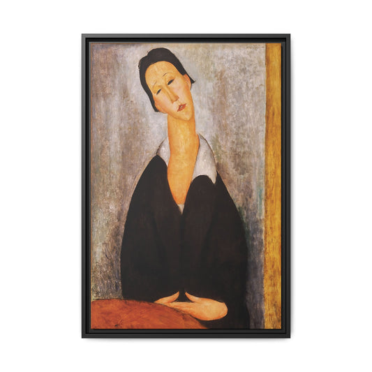 Portrait Of A Polish Woman by Amedeo Modigliani / Toile encadrée sur caisse américaine