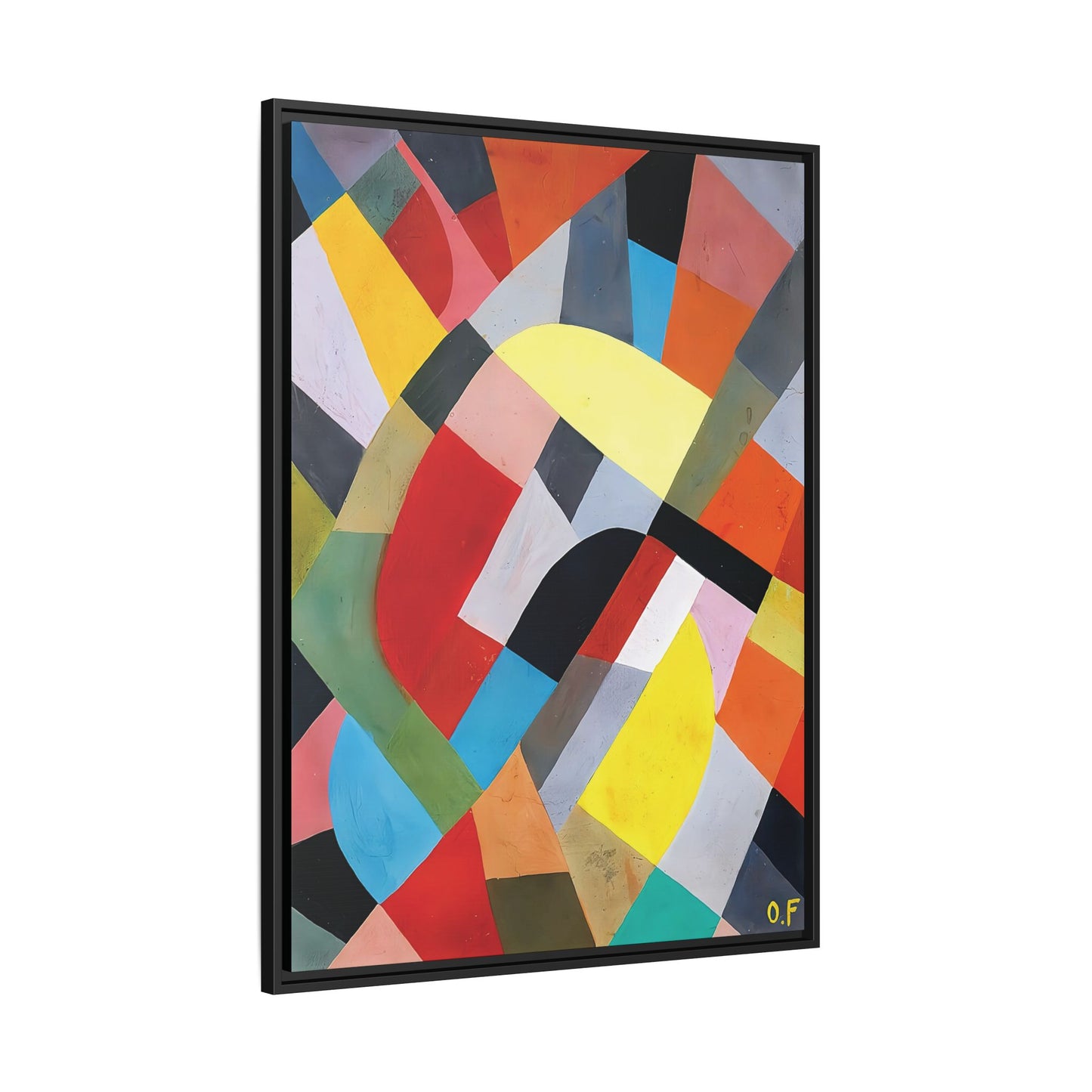 Composition Abstraite (1936-38) by Otto Freundlich   / Toile encadrée sur caisse américaine