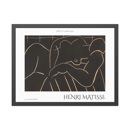 La sieste (1938) by Henry Matisse  / Affiche Encadrée série ART's Collection