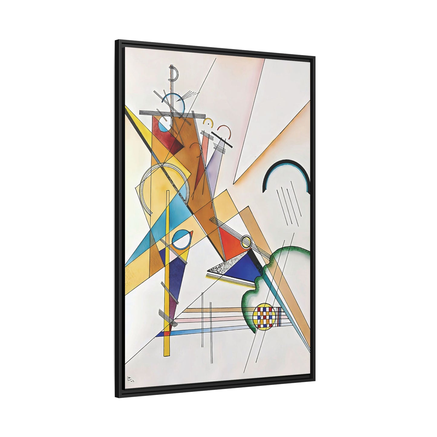Wassily Kandinsky / Tissu (1923) / Toile encadrée sur caisse américaine