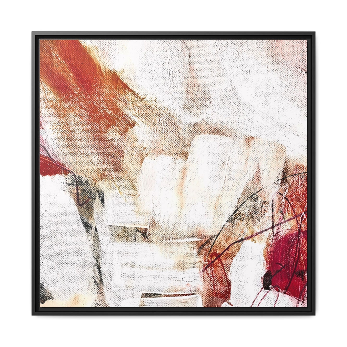 Tableau Intemporel Cobalt "Série Sign Collections" / Toile encadrée sur caisse américaine