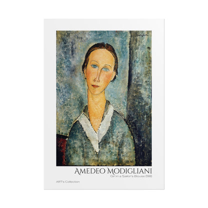 Girl in a Sailor's Blouse (1918) by Amedeo Modigliani / Affiche imprimée - Série ART's Collection
