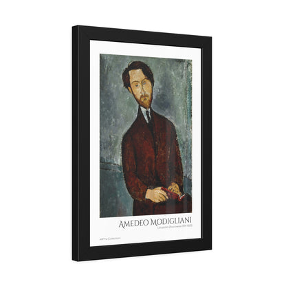 Léopold Zborowski (1911-1920) by Amedeo Modigliani  / Affiche Encadrée série ART's Collection